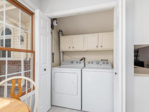Main level Laundry provides convenience during your busy day.