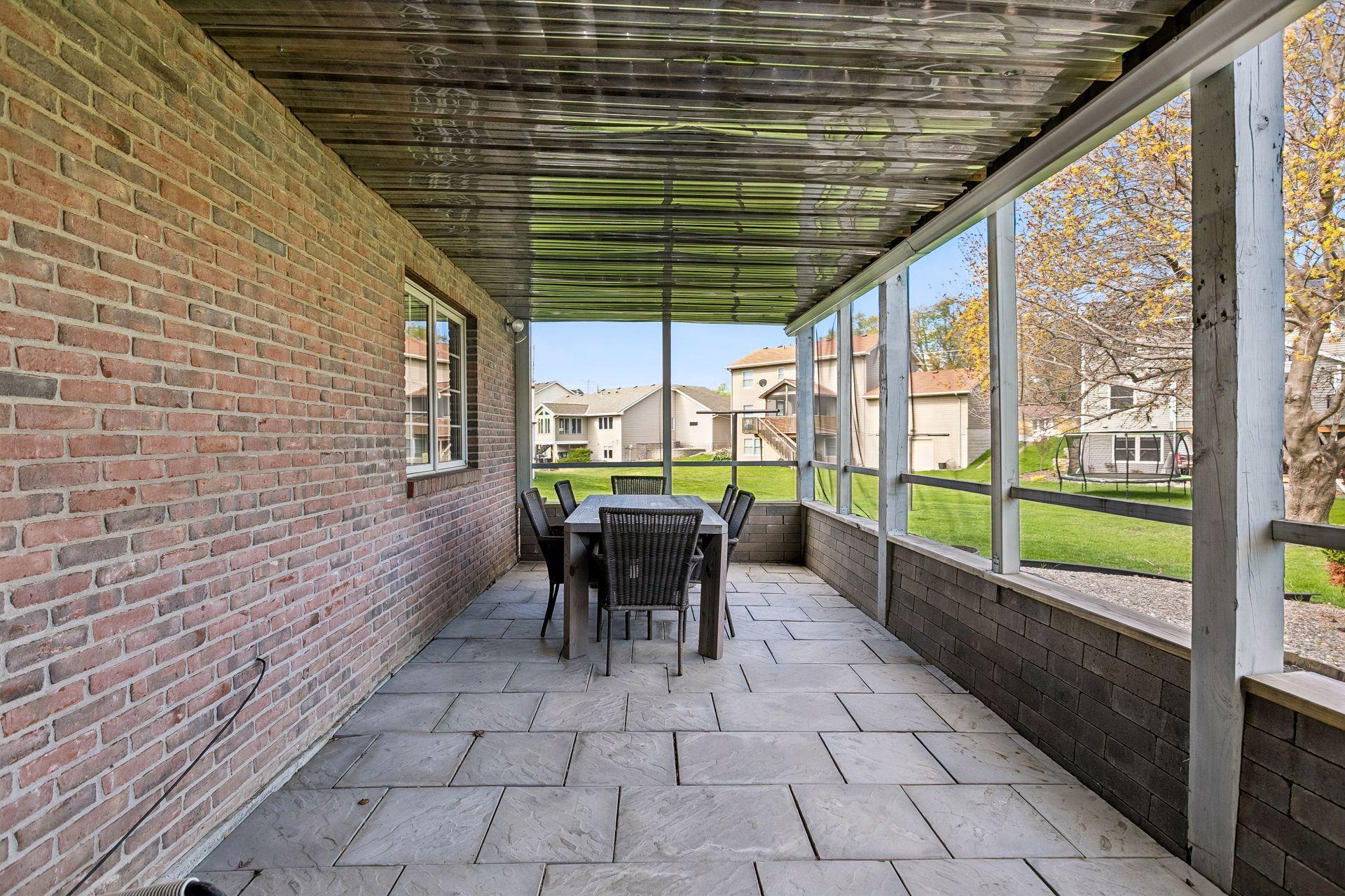 Thoughtful use of this area as a lower screened porch