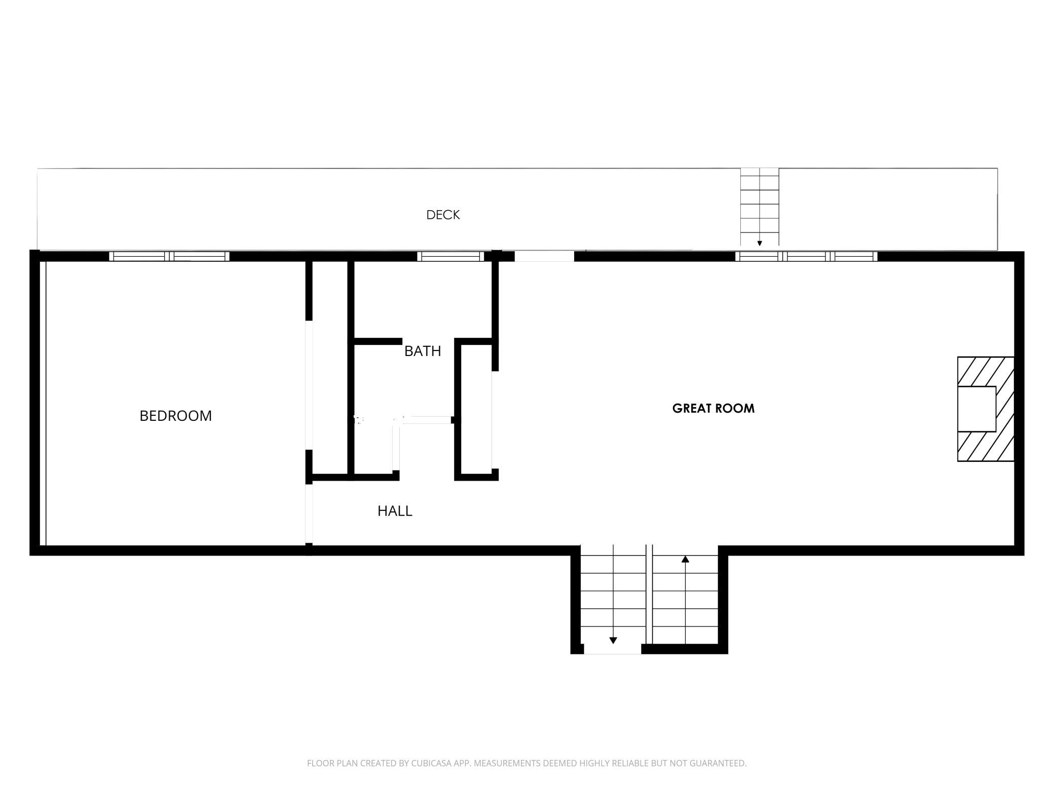 Second level floorplan created using Cubicasa