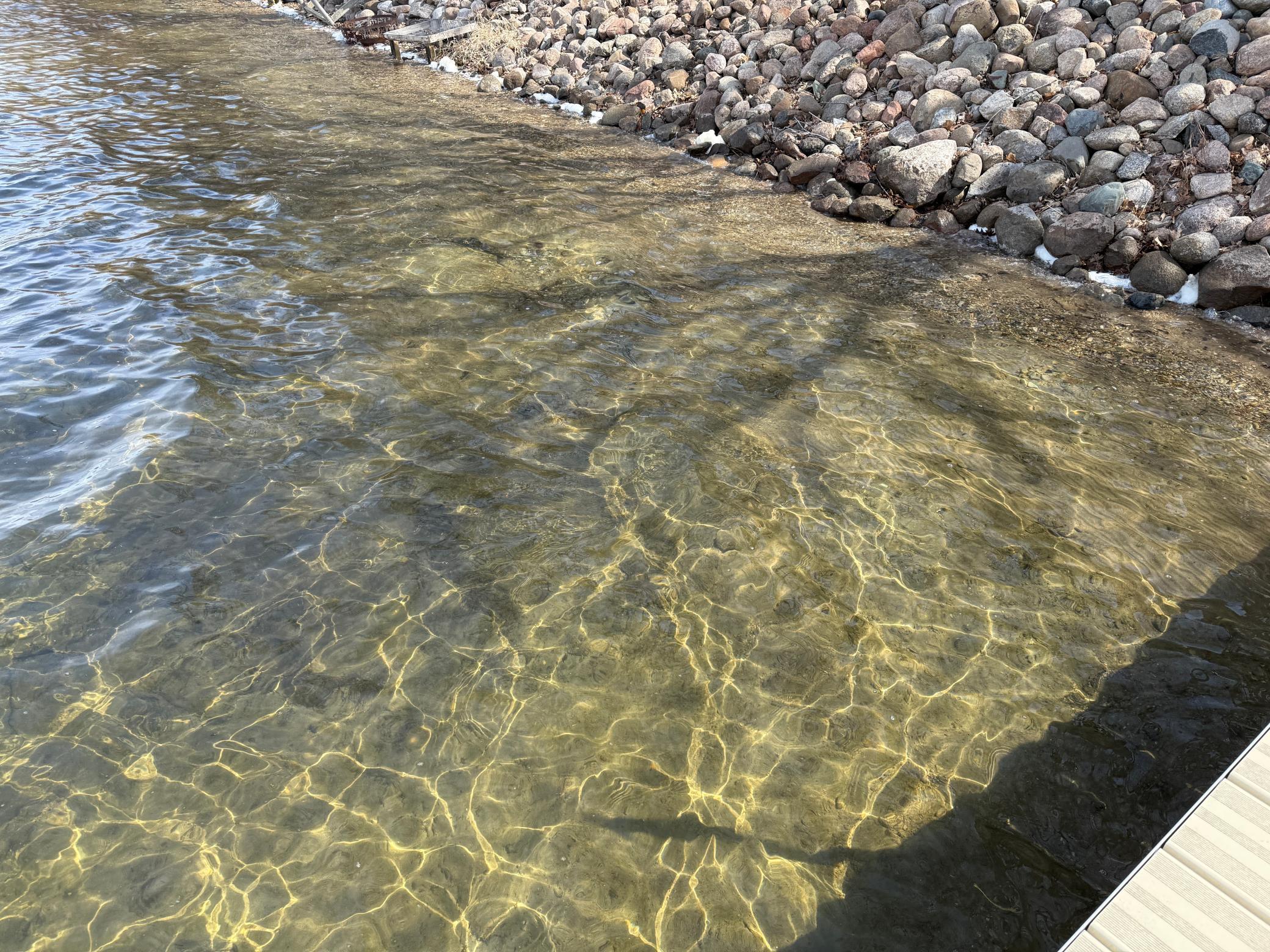 Crystal Clear water, some of the best water clarity in the state!