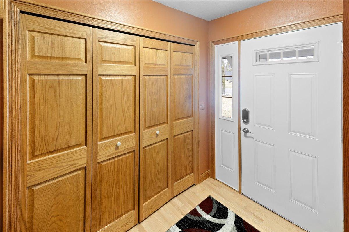 Large Foyer with oversized Coat Closet