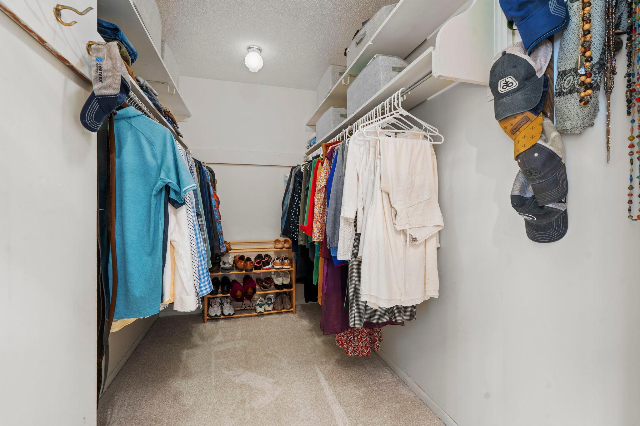Primary walk-in closet