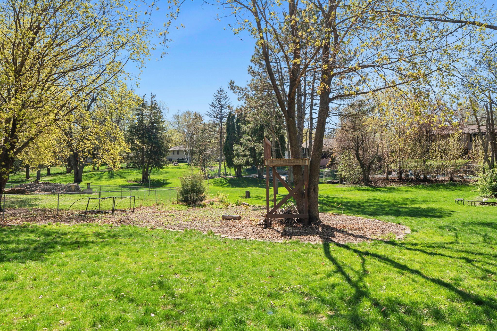 Large backyard - .42 acres