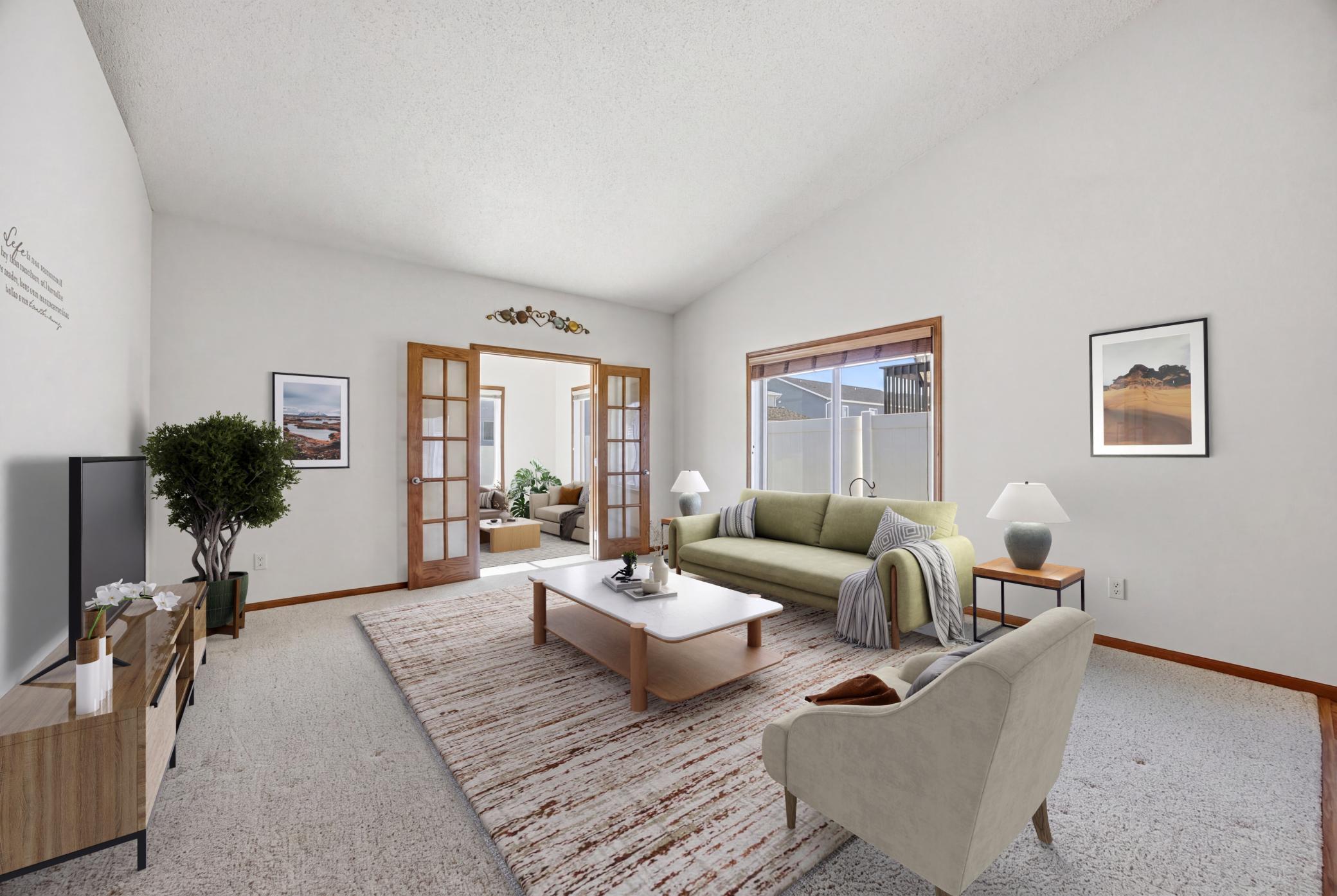 Living Room - Virtually Staged