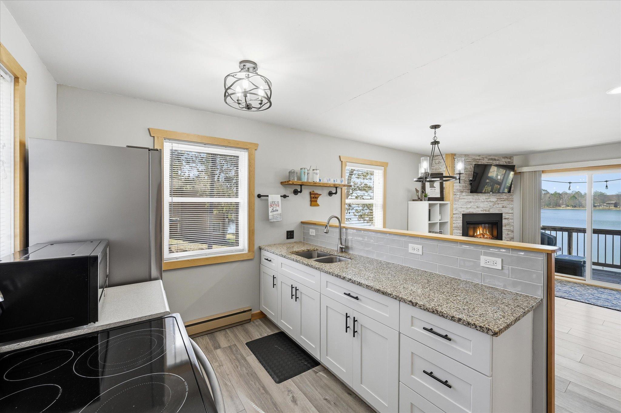 New cabinets, granite counters, appliances, lighting.....