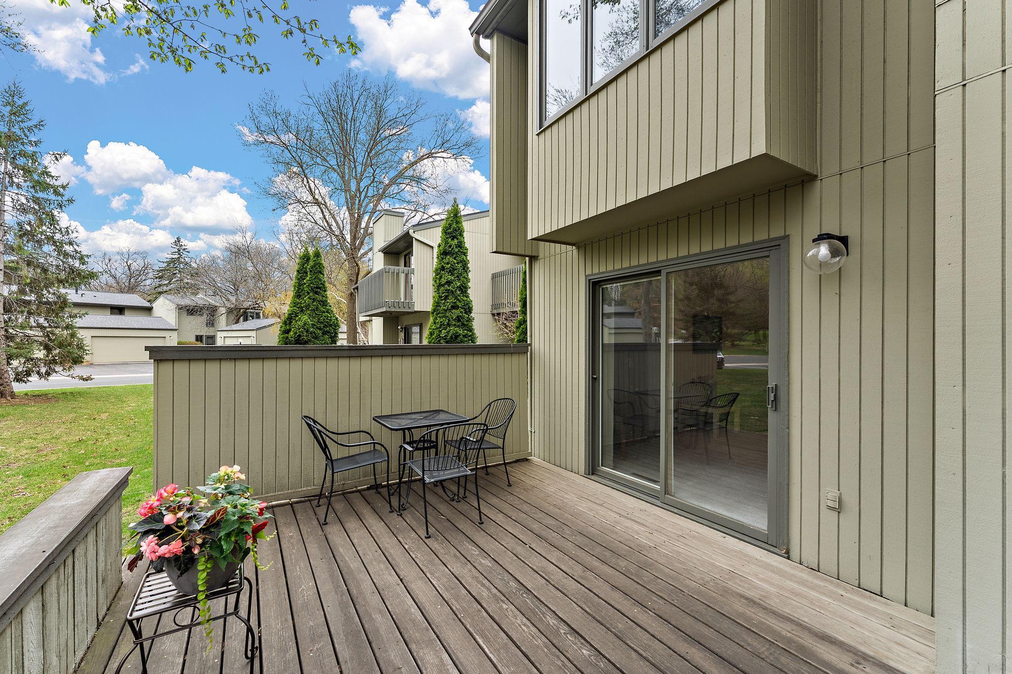 Living Room Walks Out to the Large Deck
