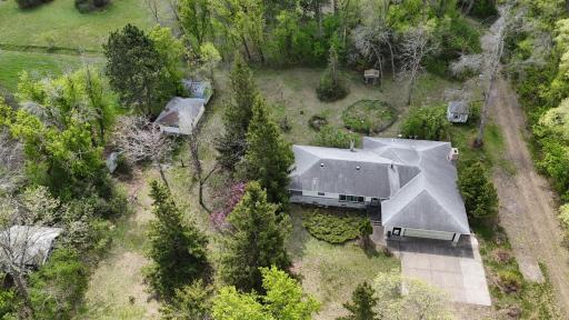 Many mature trees providing shade/privacy