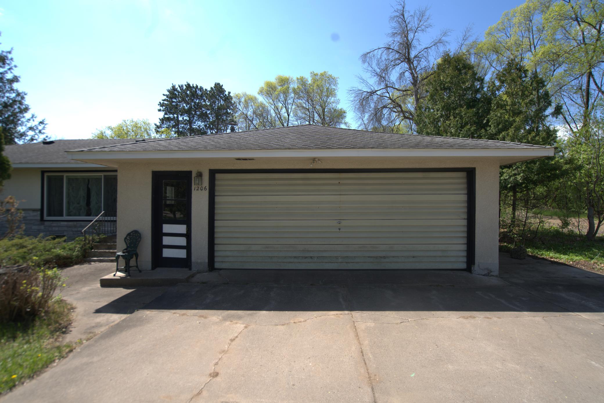 Attached 2-car garage