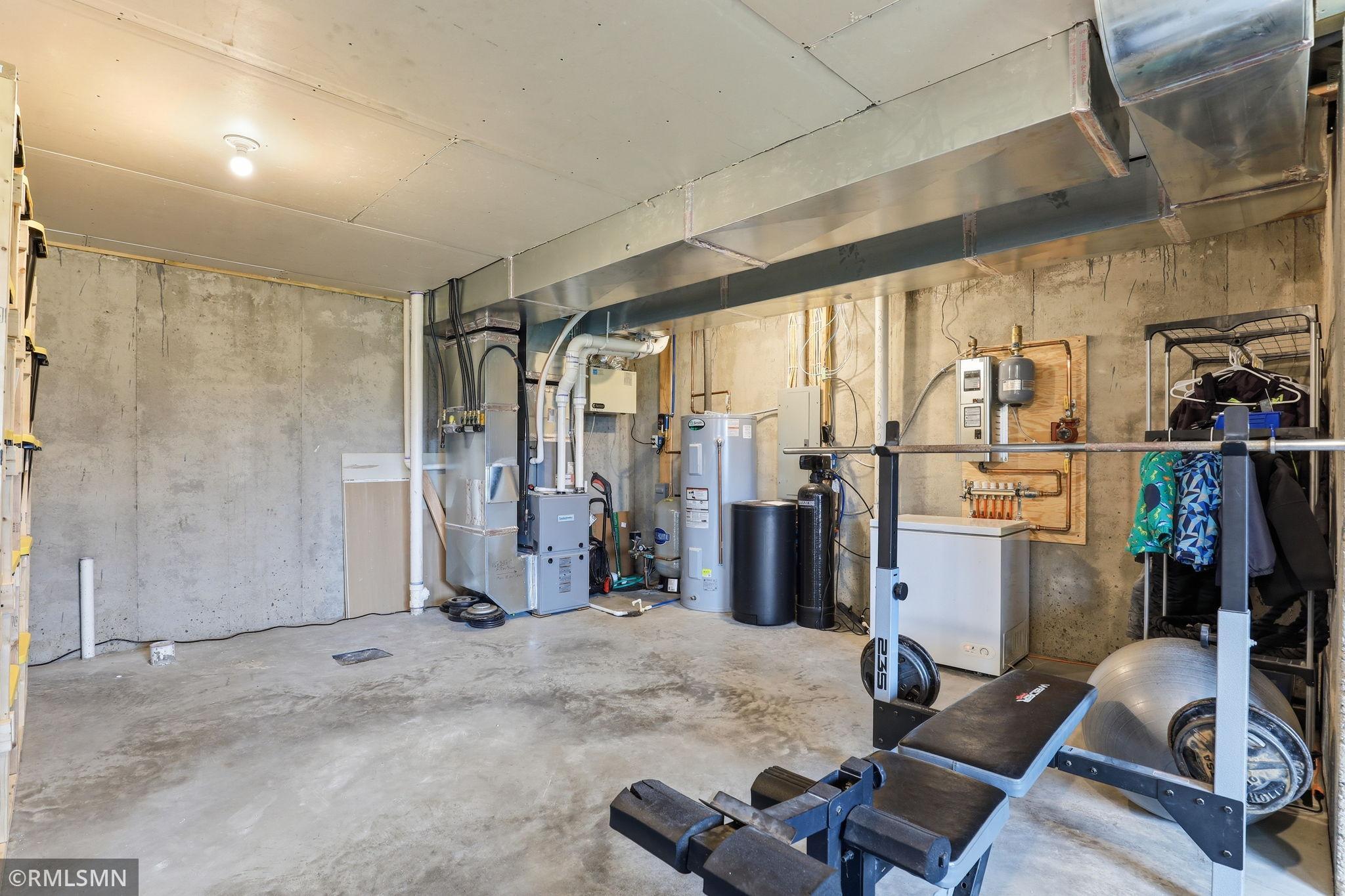 Access and maintain major mechanicals with ease while planning future expansion. A rough-in is already in place for a basement bathroom, making it simple to add value and functionality.