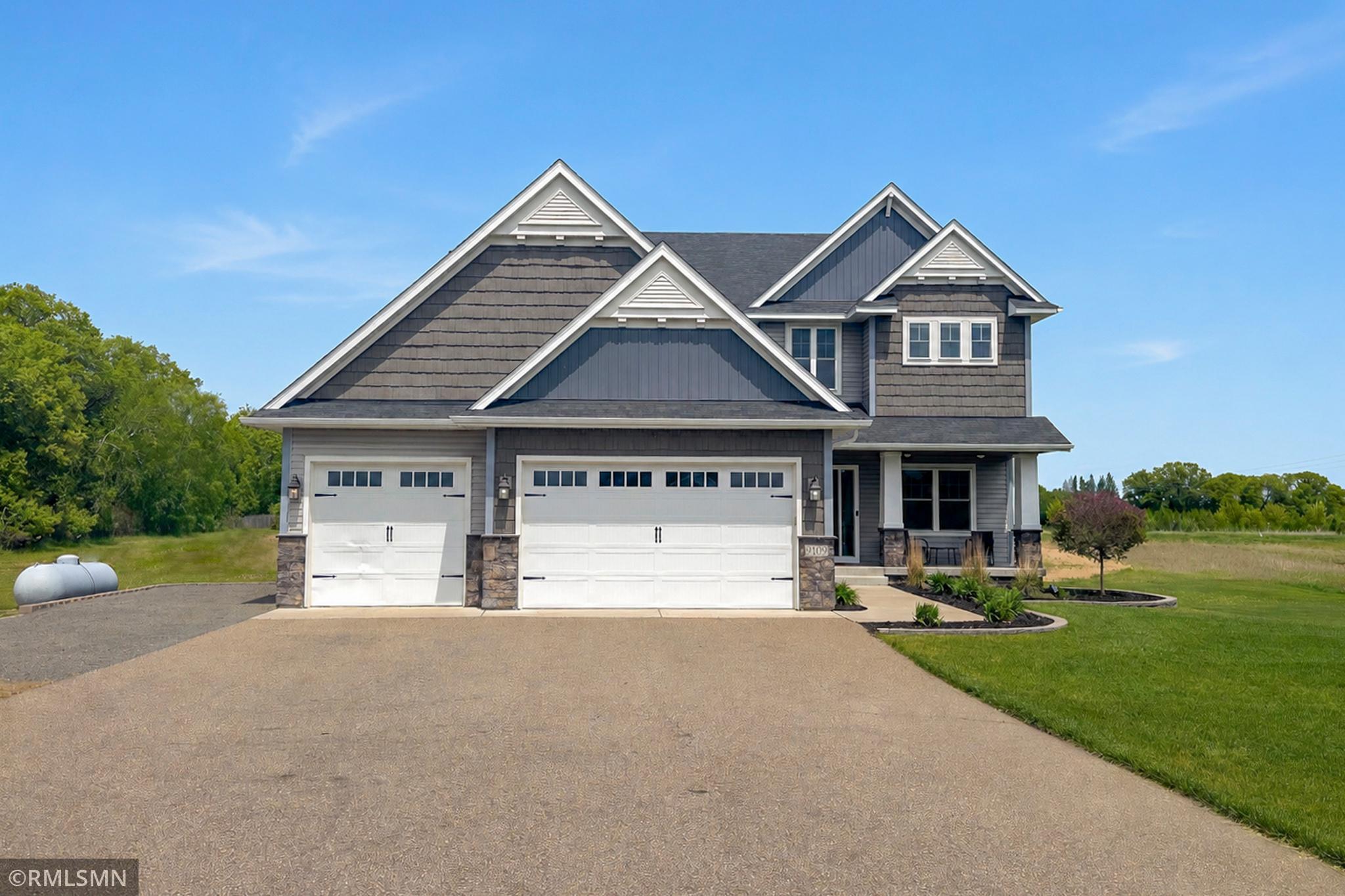 Spread out across the 3 acre lot, enjoy wide open space, and take in the peaceful setting with room to play, relax, and make the outdoors your own.