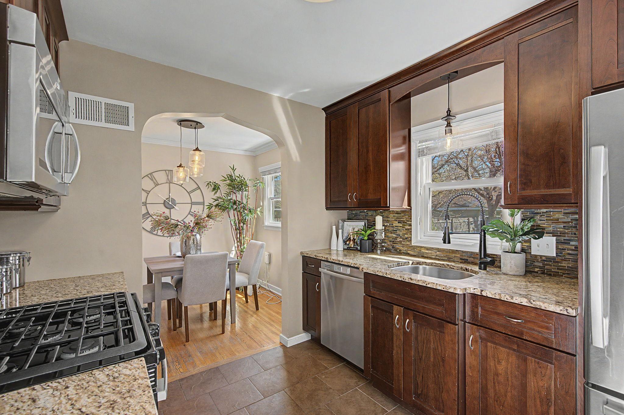 Beautiful Archway leads to dining