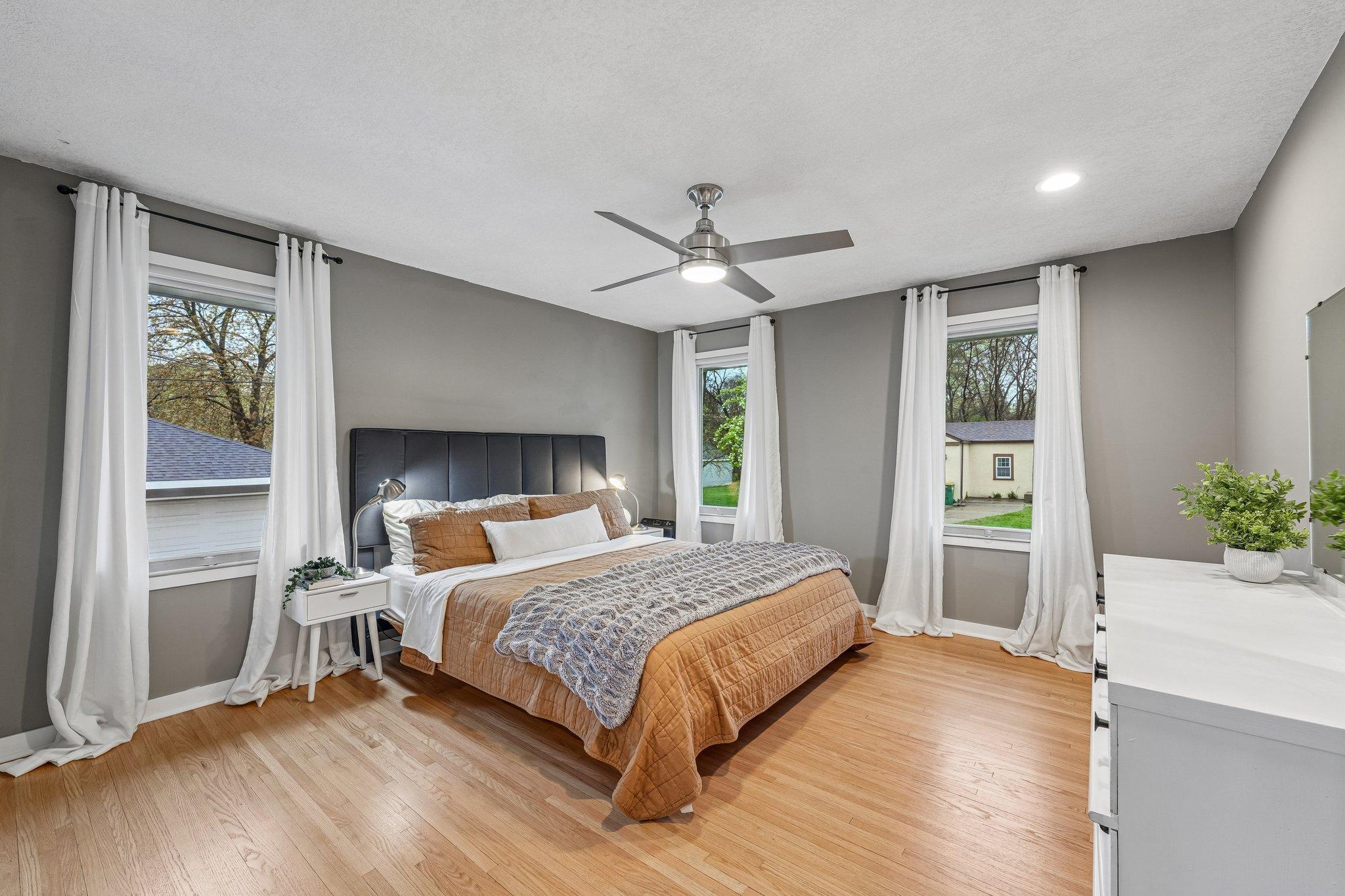This primary ensuite features a custom walk-in closet and a beautifully renovated bath—your own private retreat to relax and unwind.