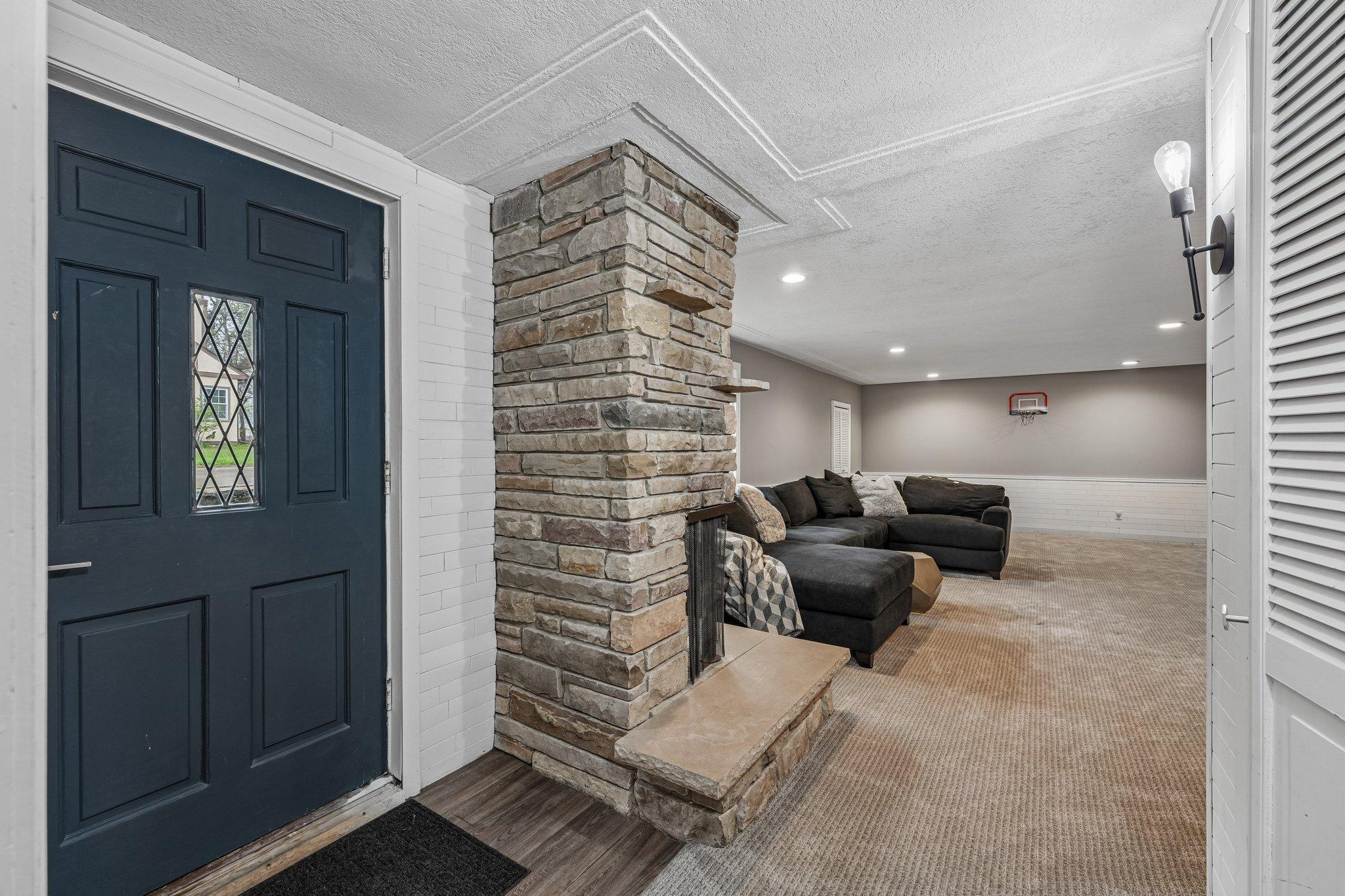 Lower level entrance