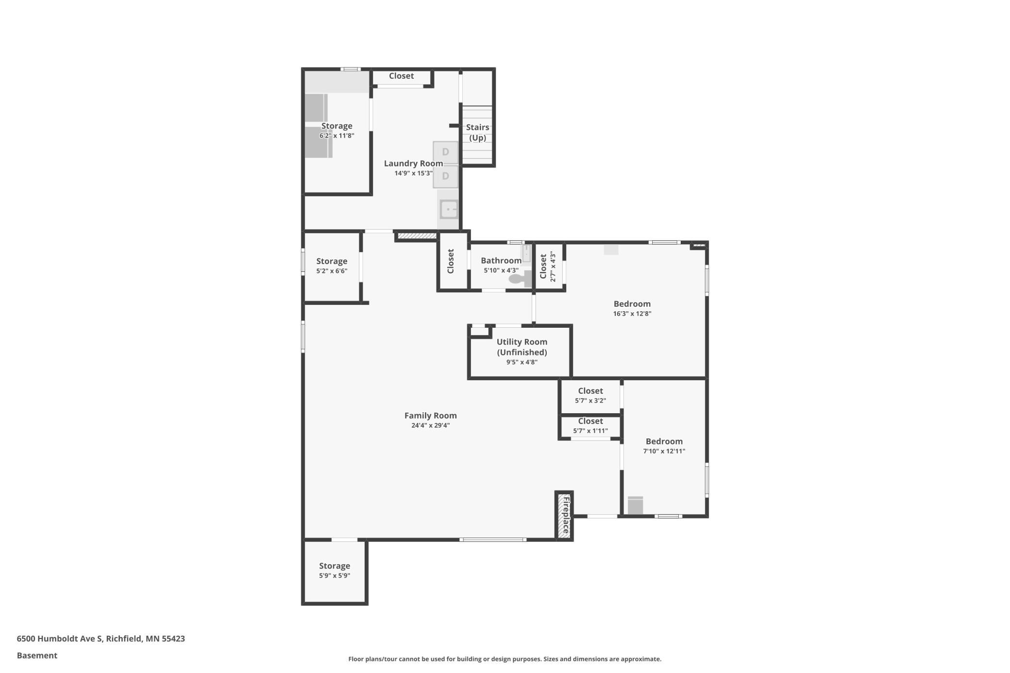 Lower level floorplan