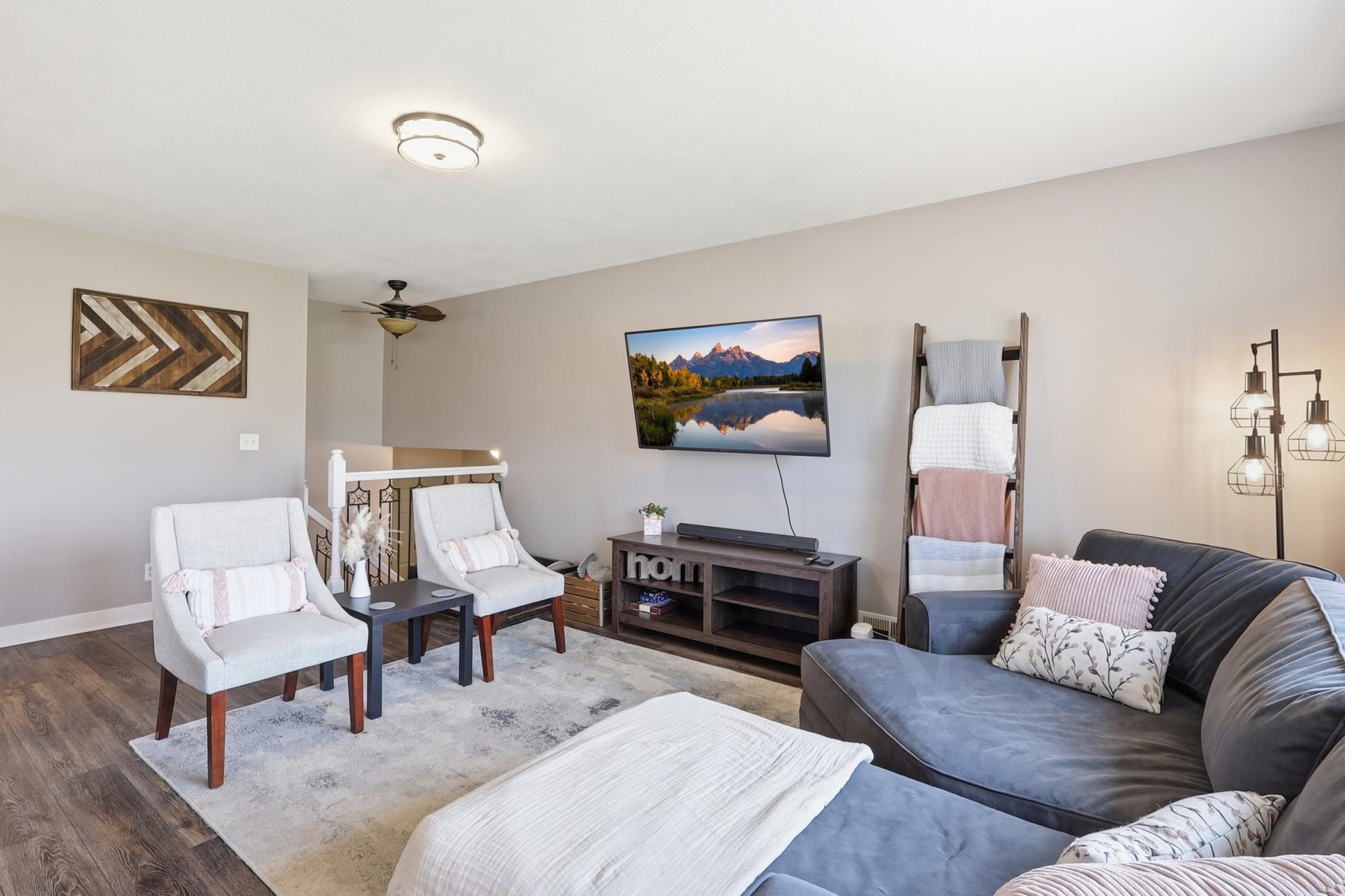 Upper level living room