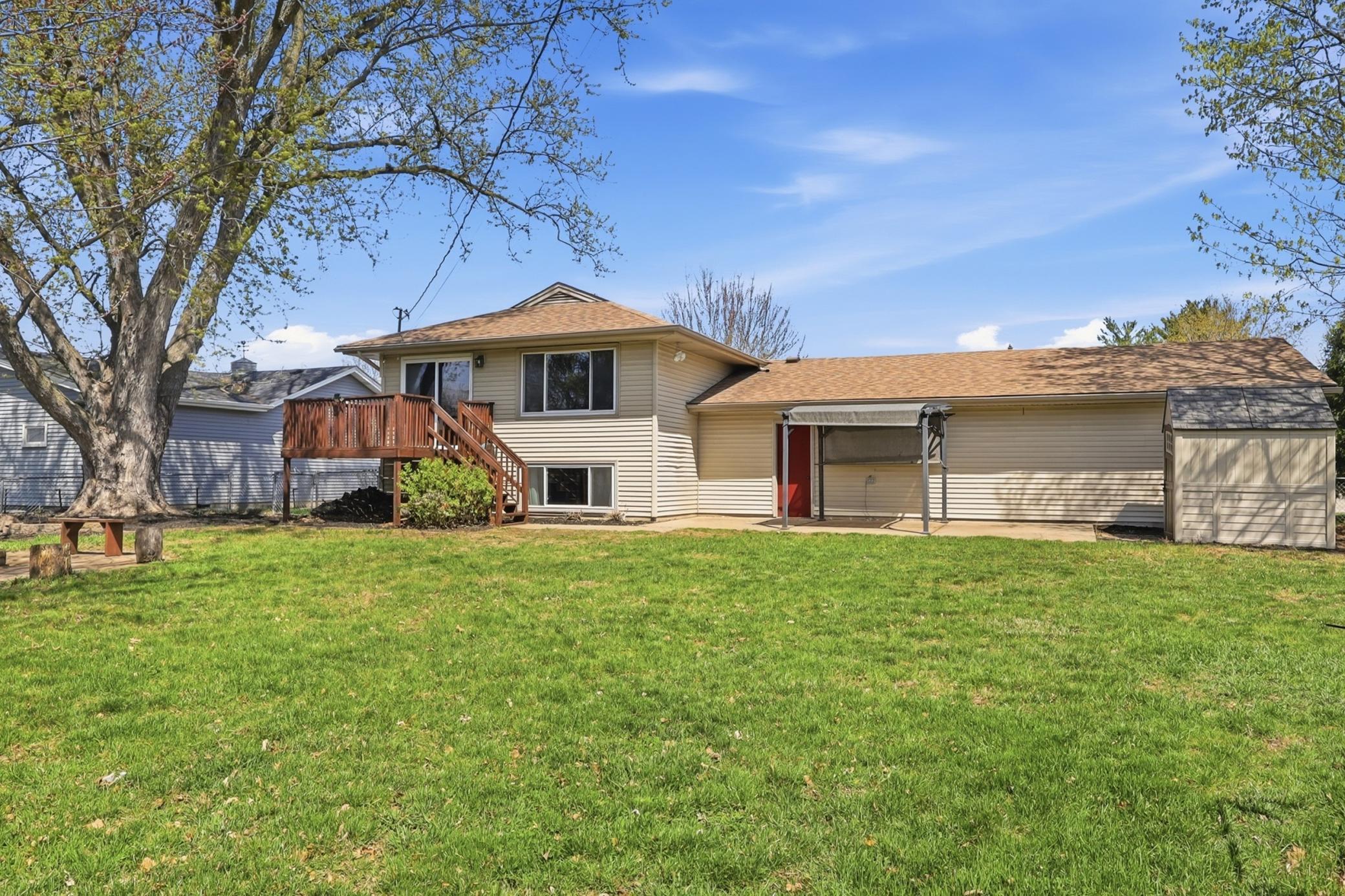 Back yard facing the house