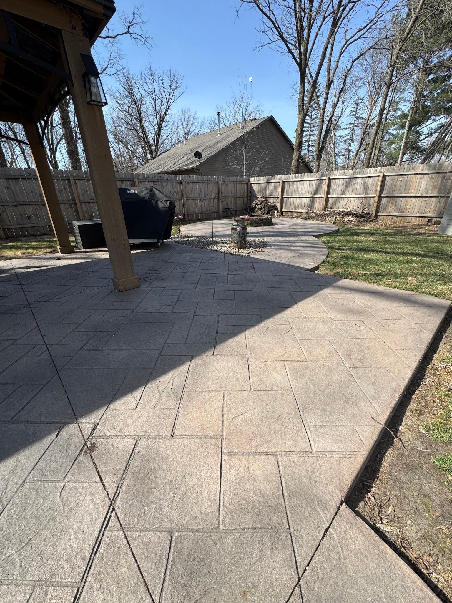 Perfect outdoor space for quiet evenings or large social gatherings.