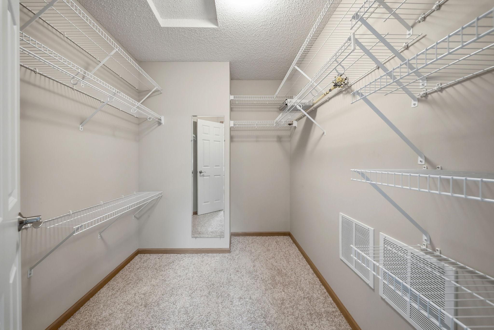 Primary bedroom closet