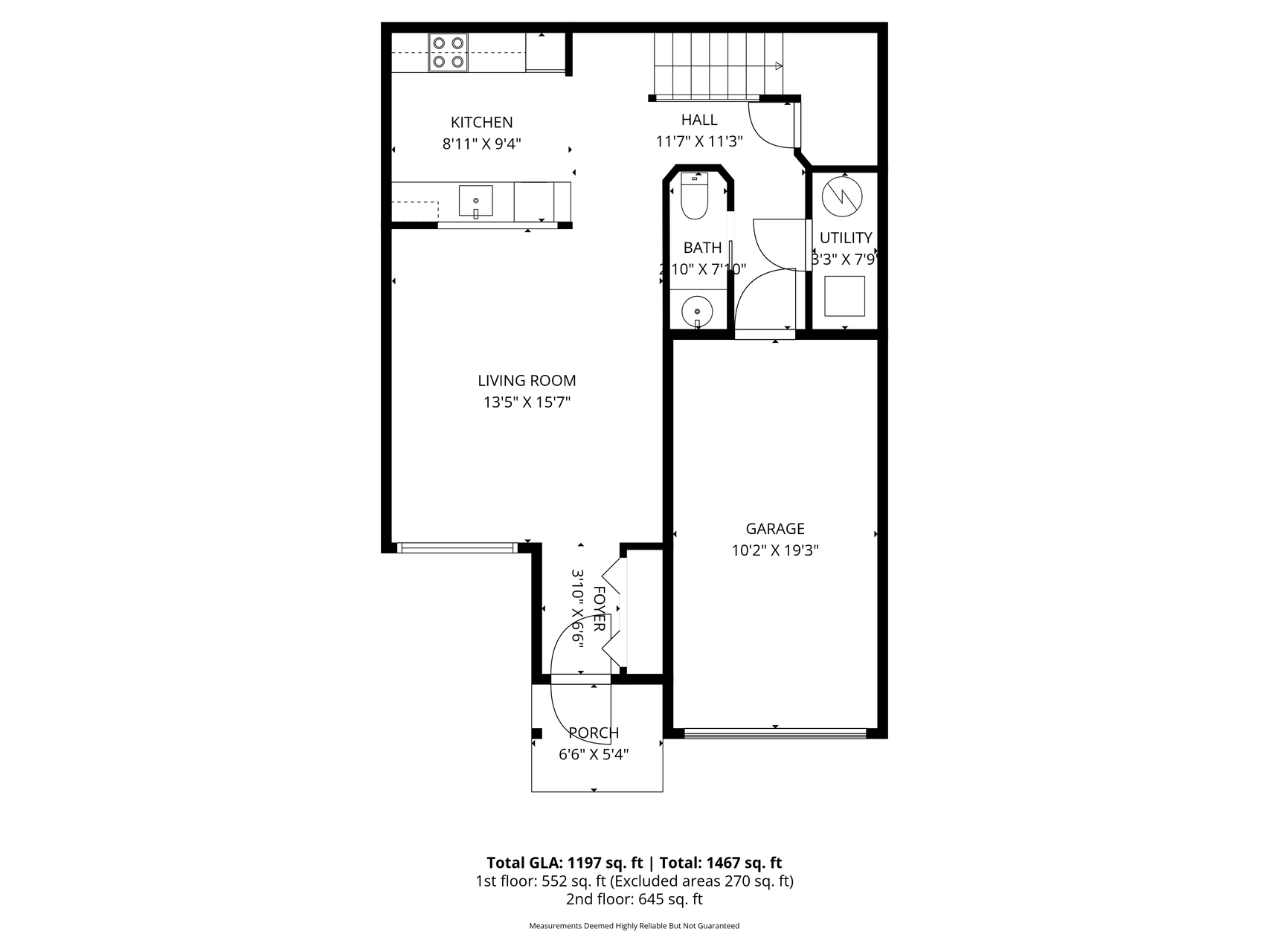 Main level floor plan.