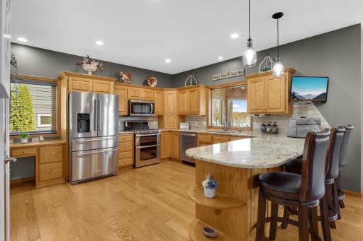 Updated counters, cabinets, and appliances