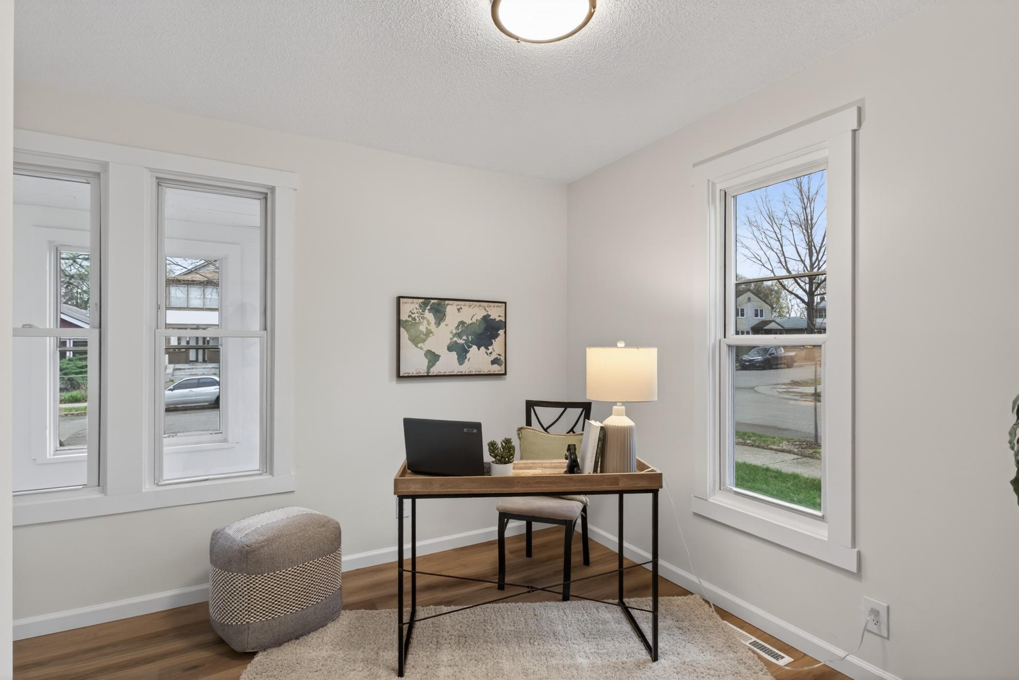 Main Floor Bedroom, set up as office