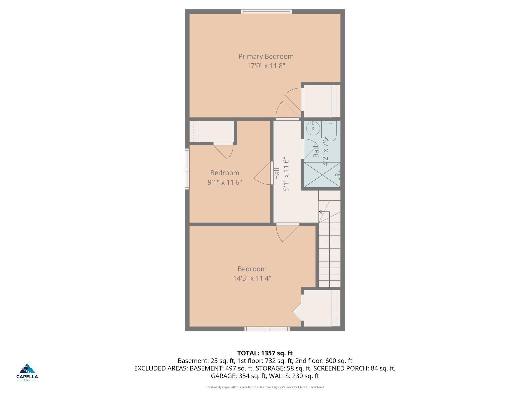 Upper Level Floor Plan