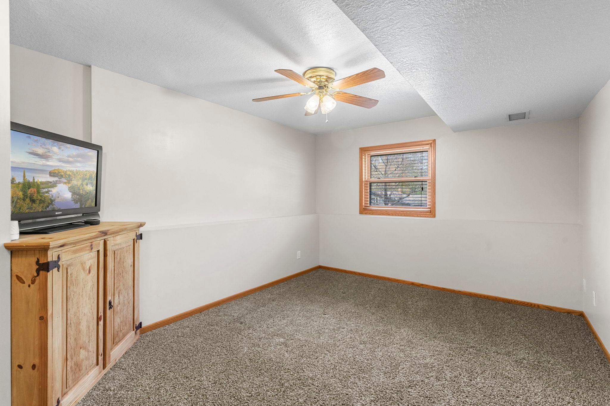 Built in TV stand