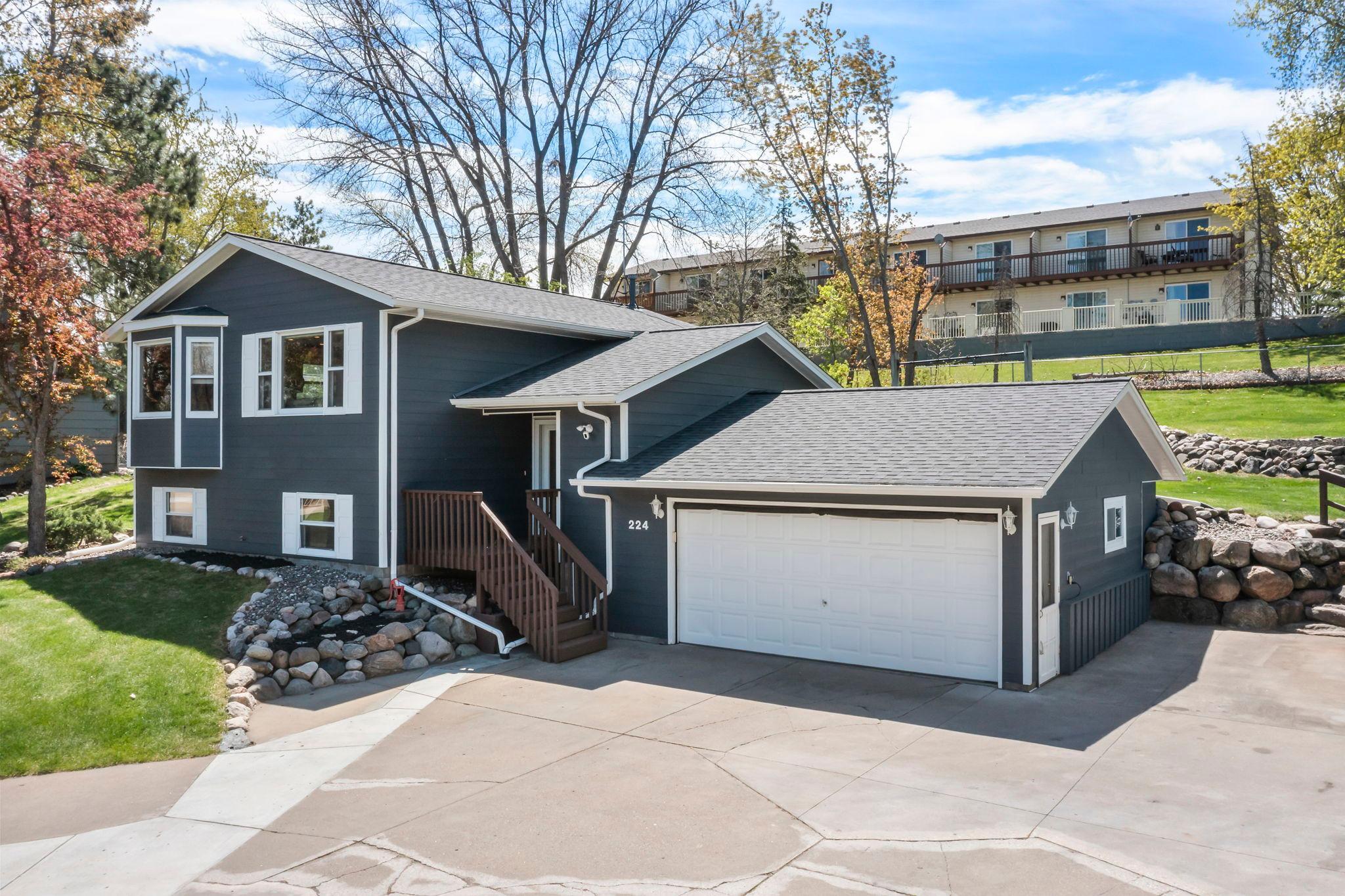 Two car garage with screen for bug-free nights