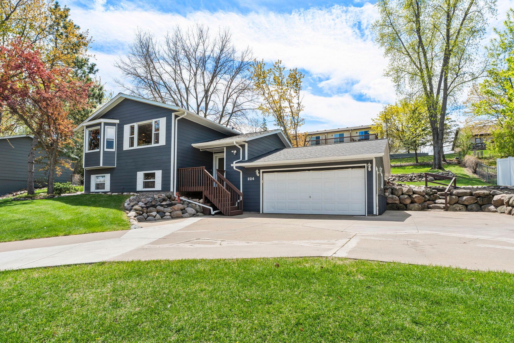 A beautiful porch welcomes you to 4 bed, 2 bath