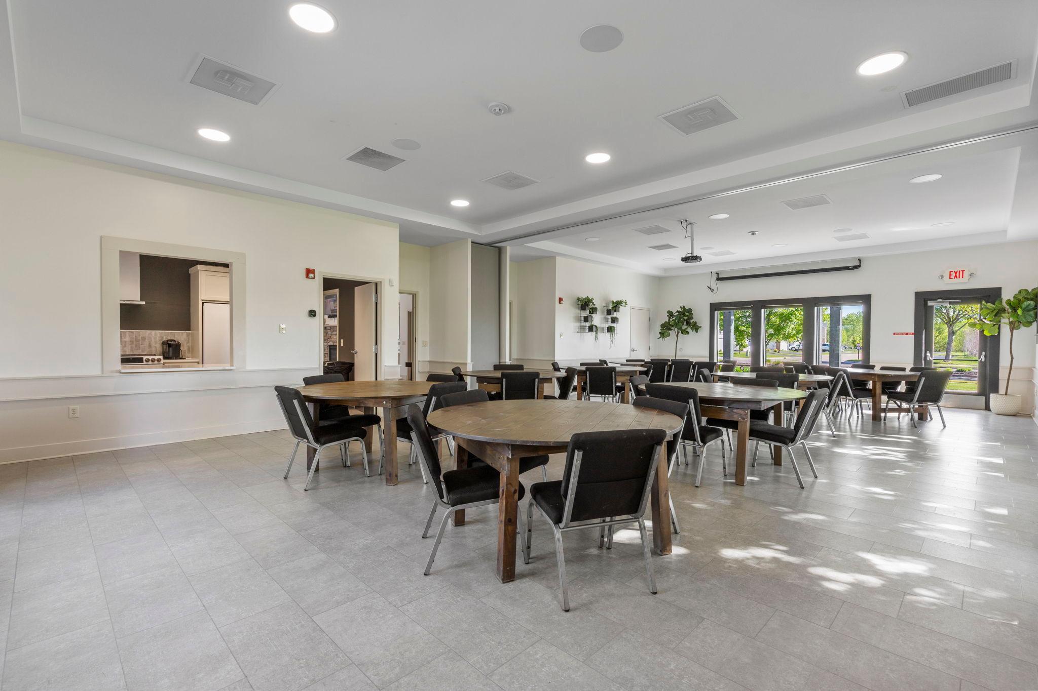 Host your holiday parties in the community room