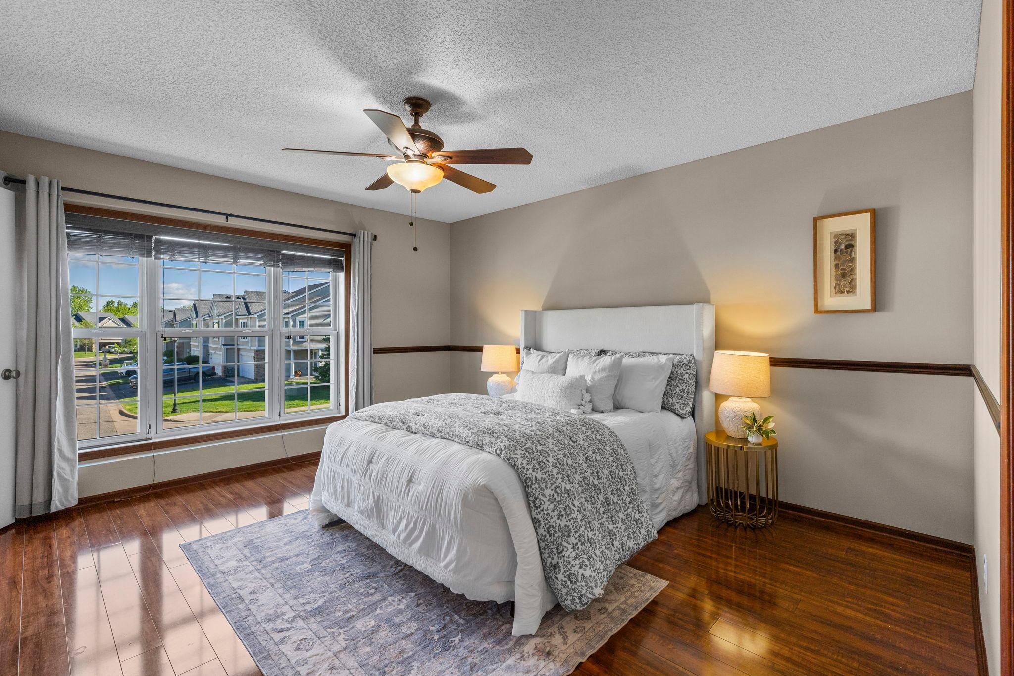 Beautiful primary bedroom with ensuite