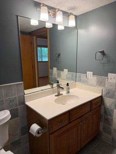 Lower-level bathroom