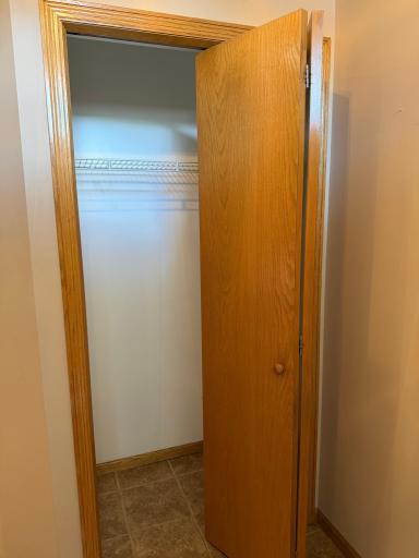 Coat closet in entryway
