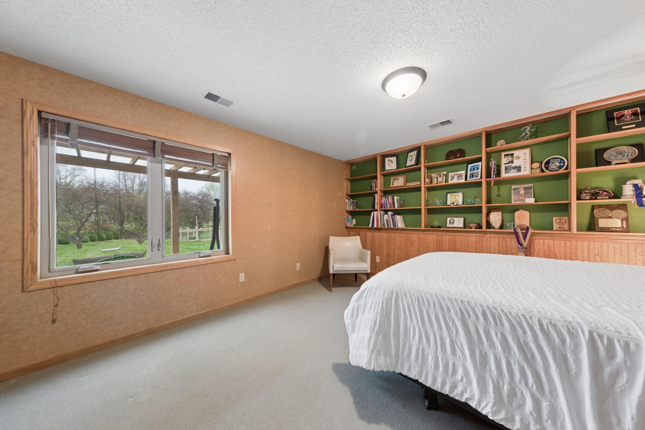 Lower-level 3rd bedroom.