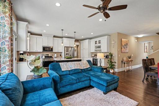 open concept living/kitchen