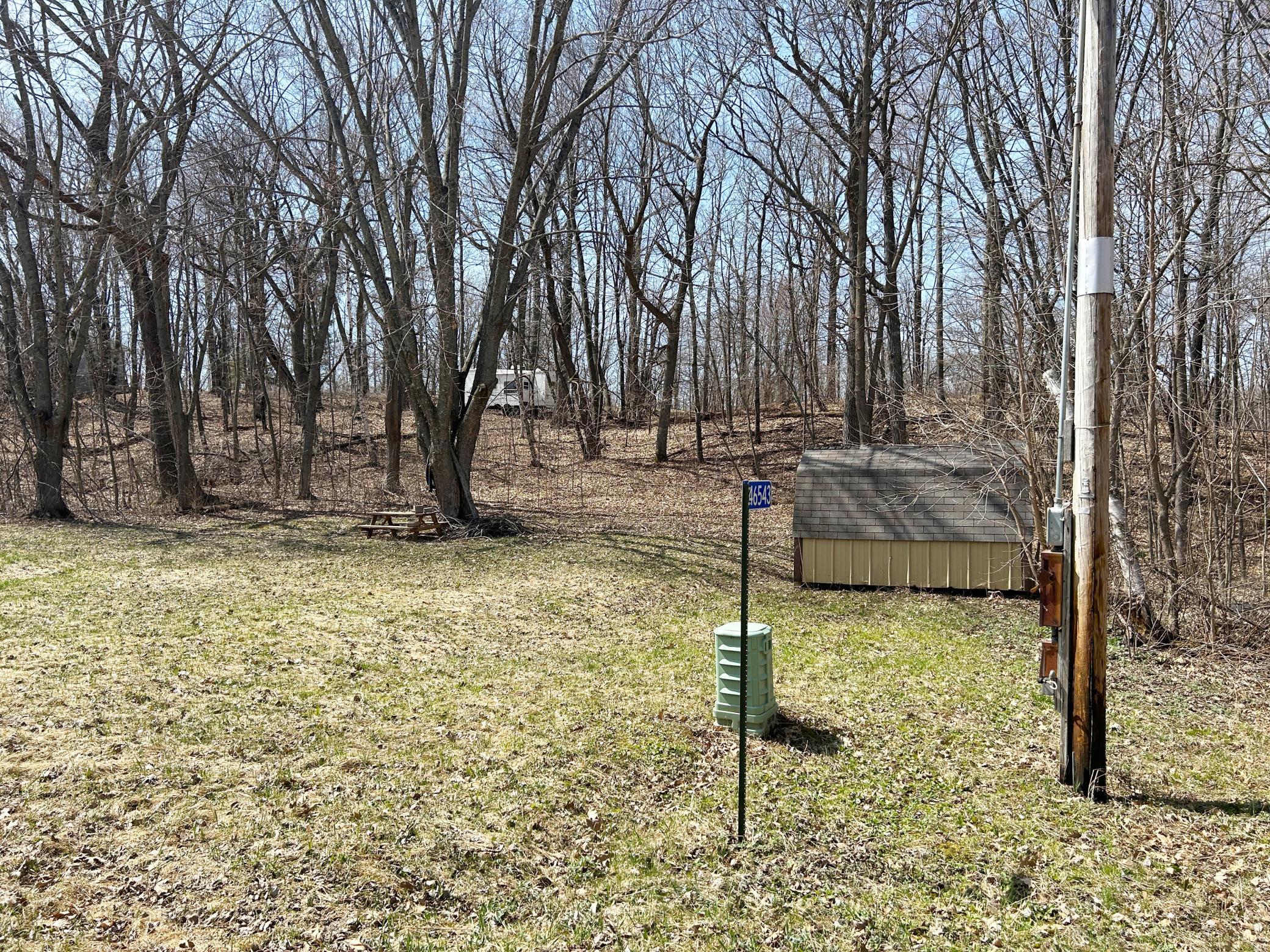 A look at the lot from the road.