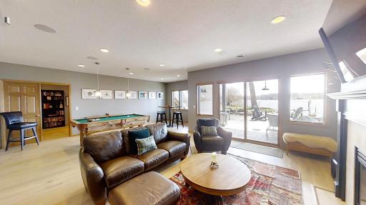 Lower level family room that walks out to spacious patio with amazing views!