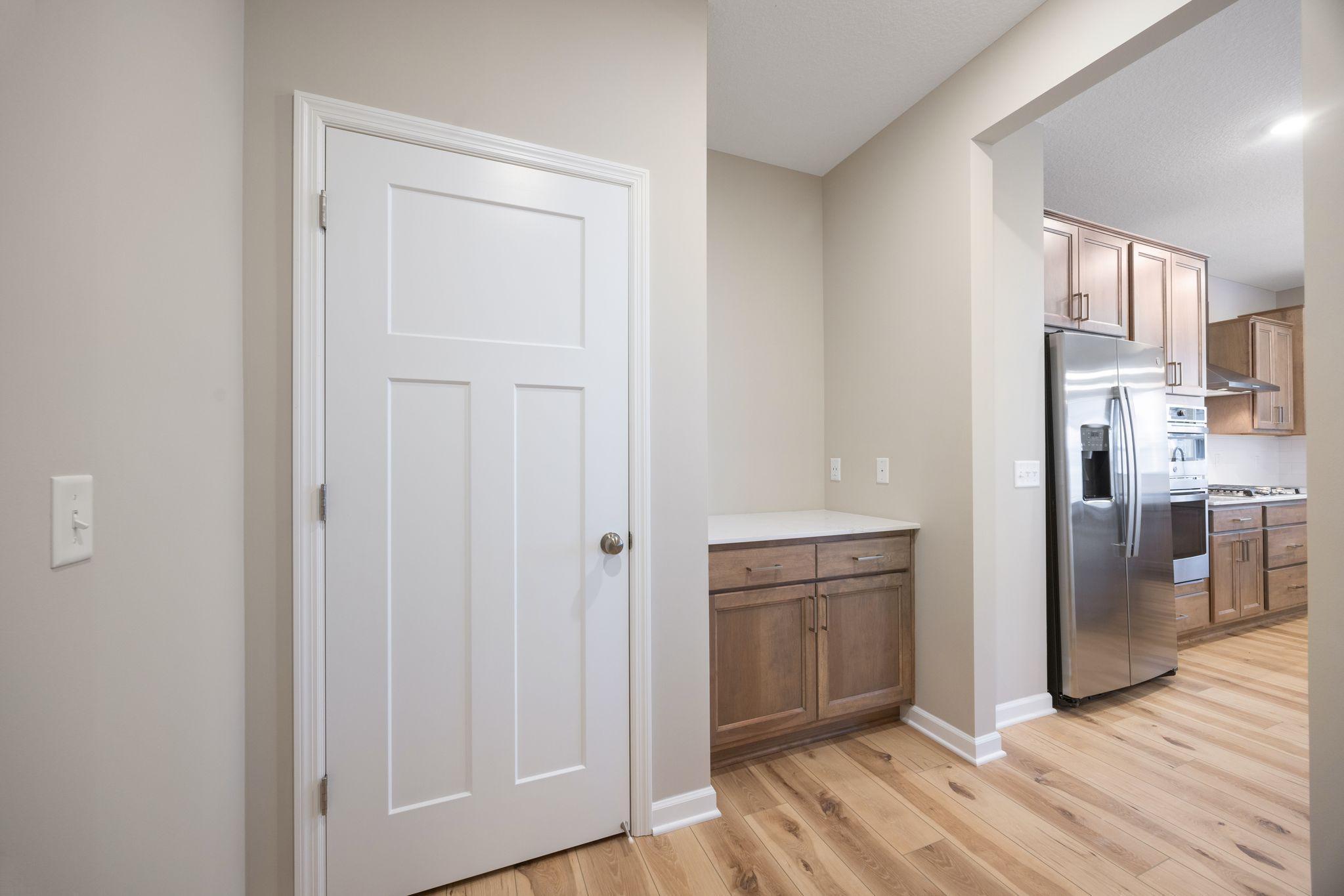 Mudroom with Coffee Bar