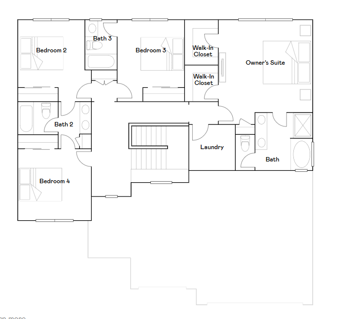 McKinley upper level floorplan.