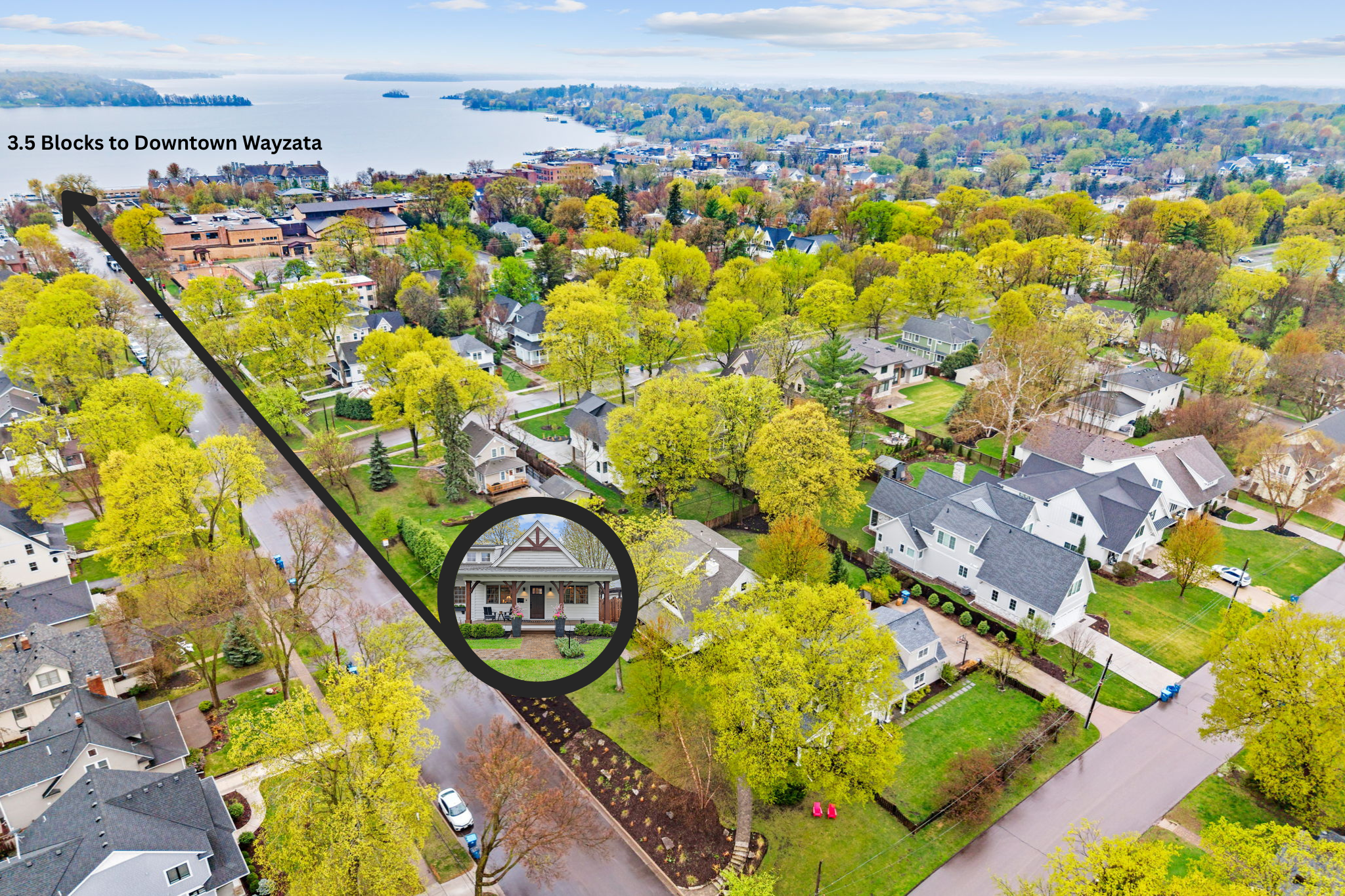 Just 3.5 blocks to downtown Wayzata and Lake Minnetonka.