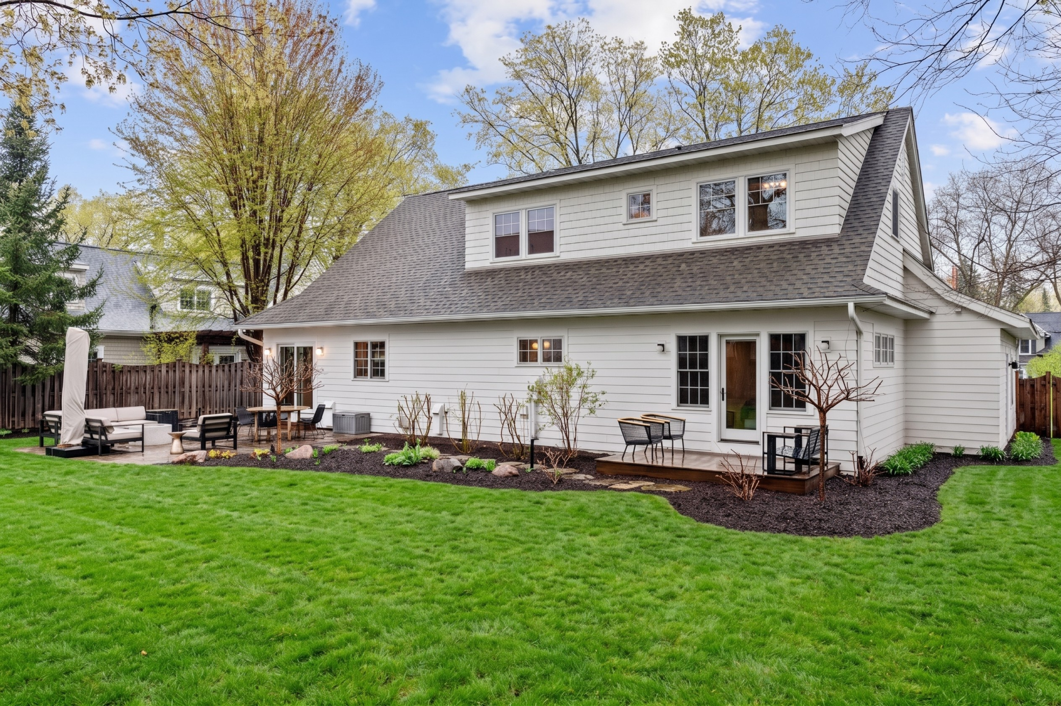 Landscaping and lighting also recently added to this home.