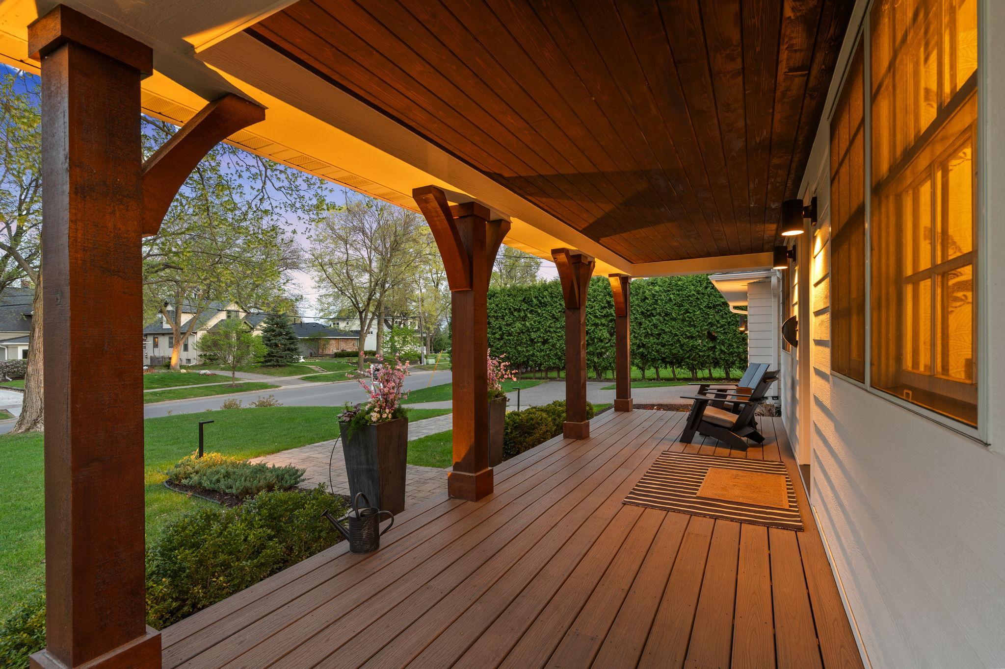 This home is situated on an elevated ¼-acre lot spanning 83 feet across and west-facing.