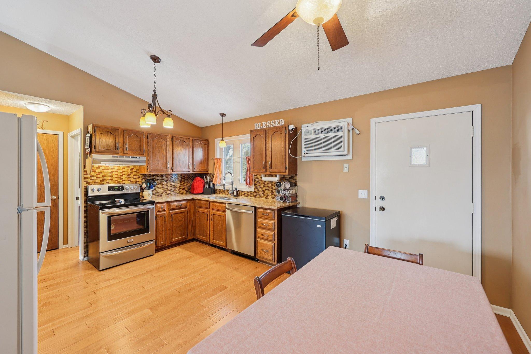 This door leads to a private south-facing deck