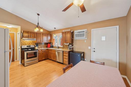 This door leads to a private south-facing deck