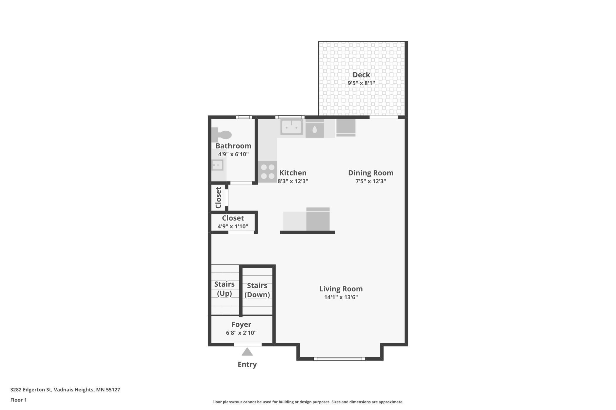Upper level floorplan