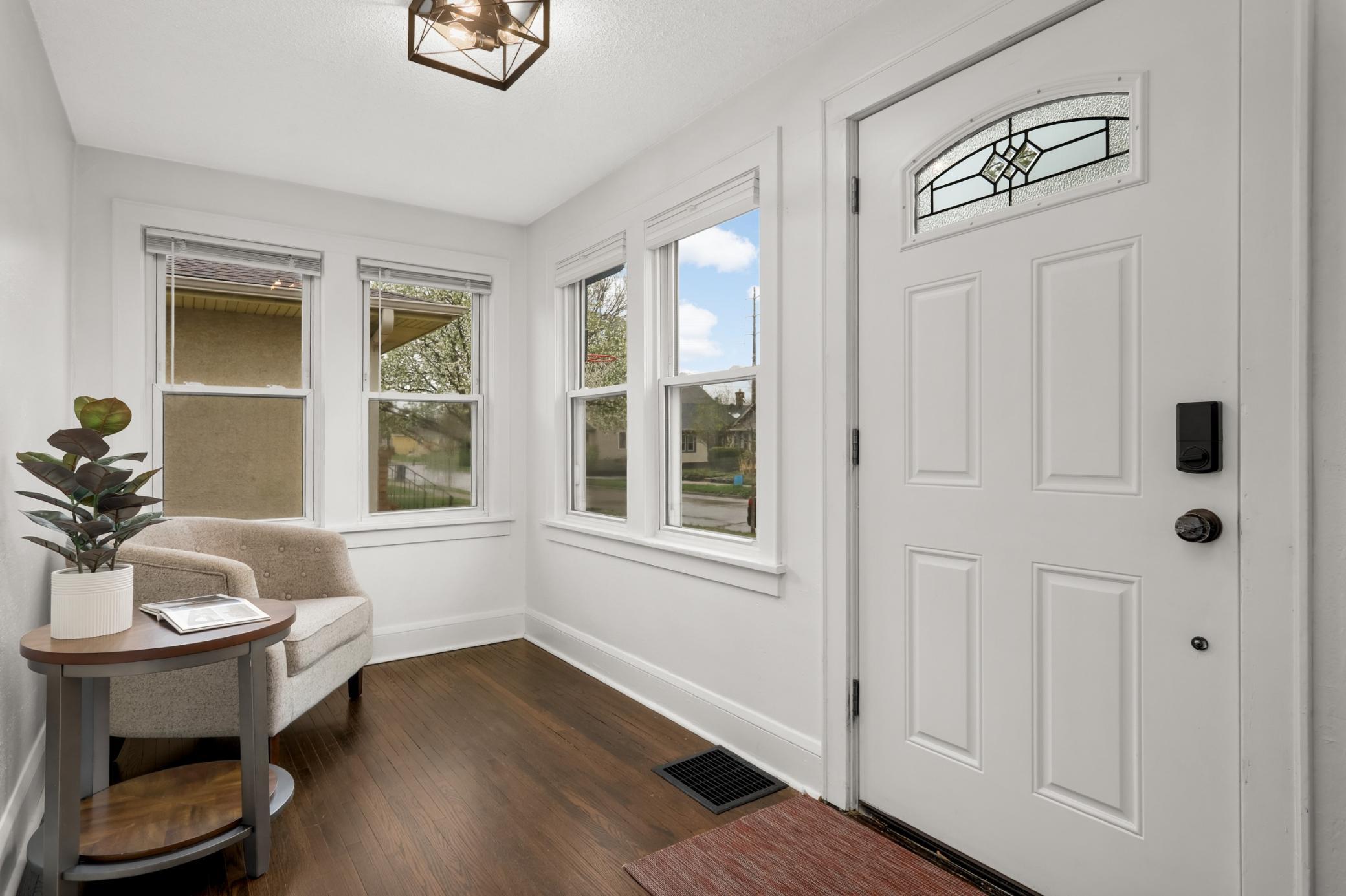 Front entry, versatile space.