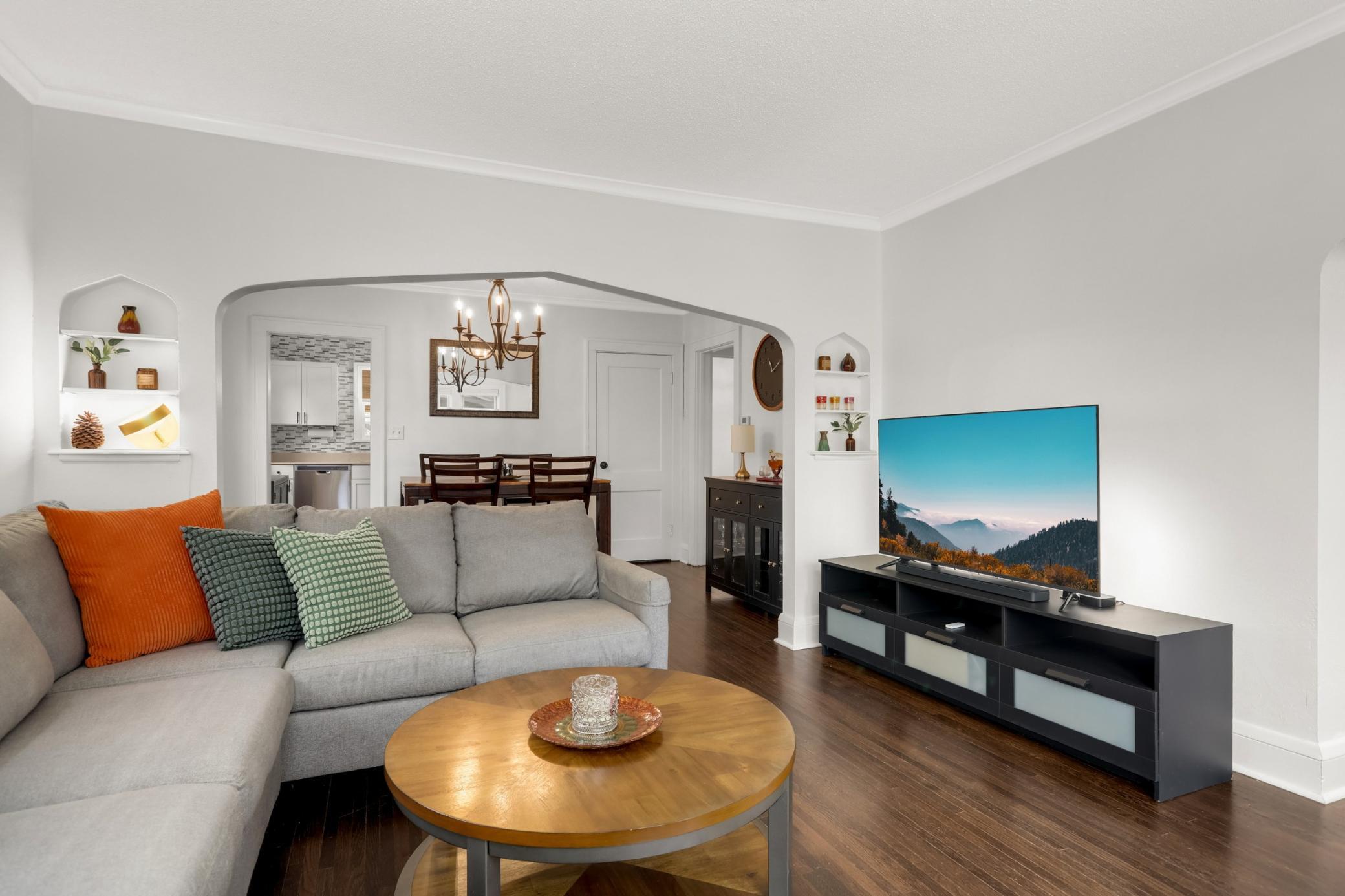 Layout offers great flow.