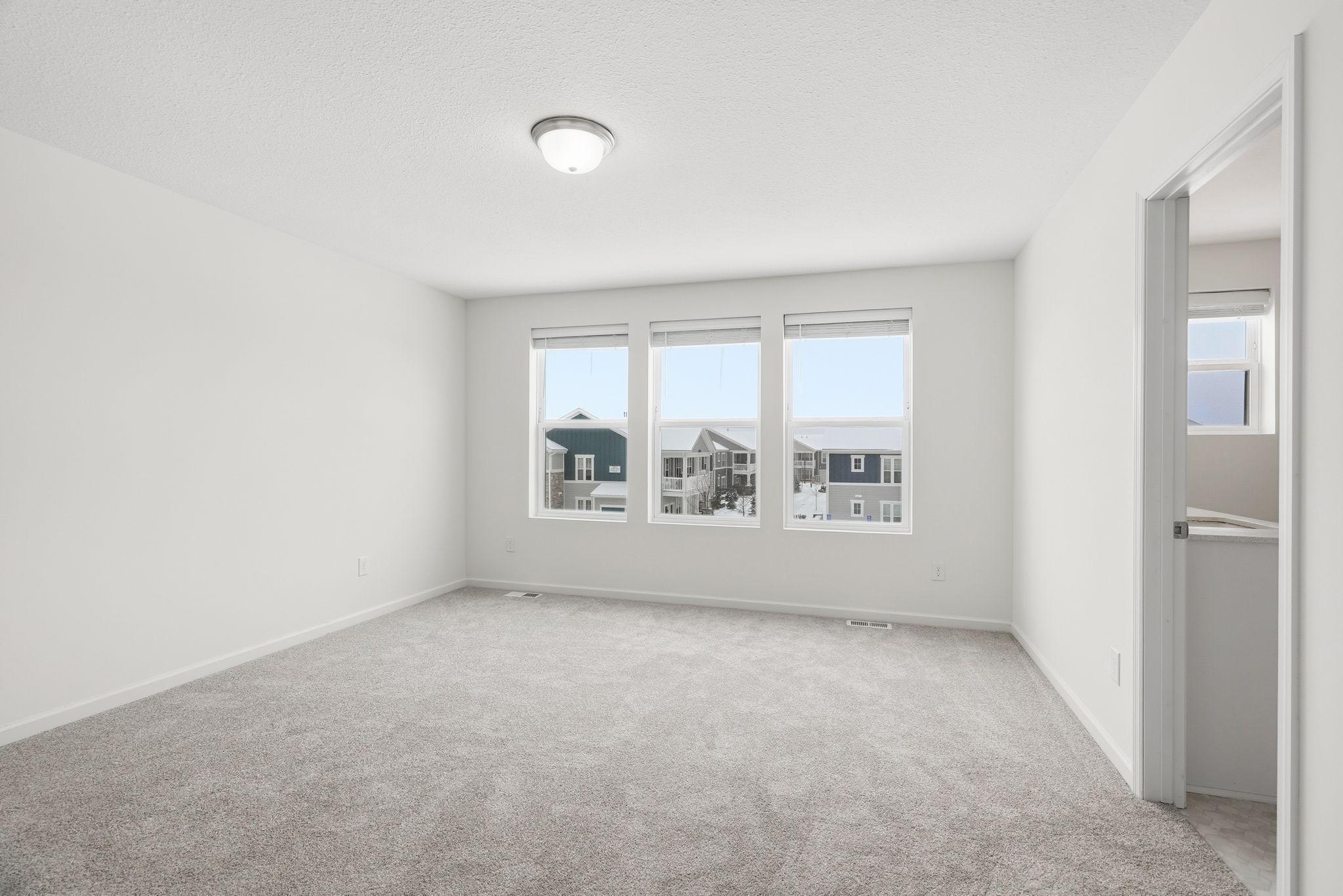 Gorgeous, large windows in the primary suite