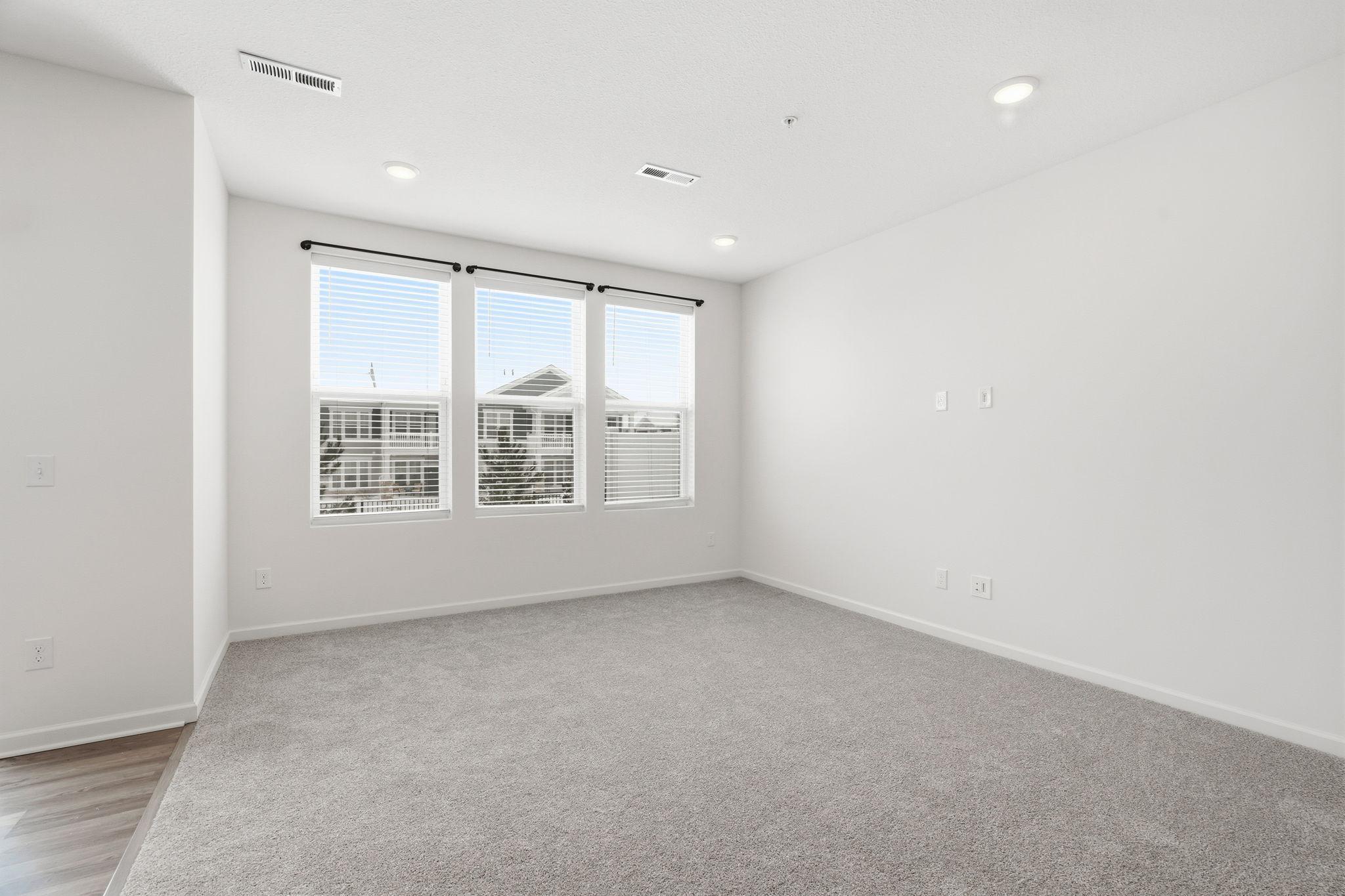 A living room just the right size