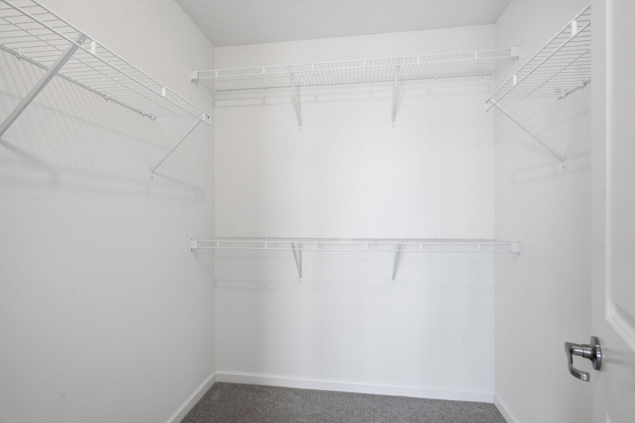 Primary walk-in closet
